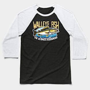 Walleye Fish The Ultimate Rodbender Fishing Lover Baseball T-Shirt